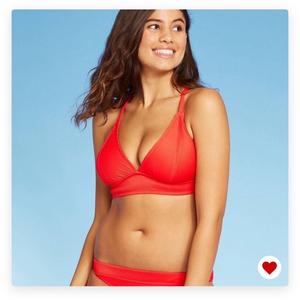 Xhilaration Red Swimsuit Swim Top from Target